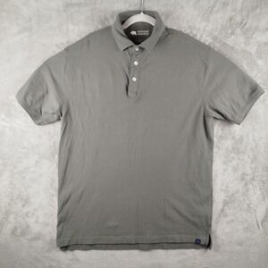 Onward‎ Reserve Performance Size Large Mens Gray Pique Polo Shirt Golf